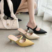 Mūsdienīgi apavi no eko ādas ar papēdi 6 cm