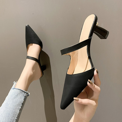 Mūsdienīgi apavi no eko ādas ar papēdi 6 cm