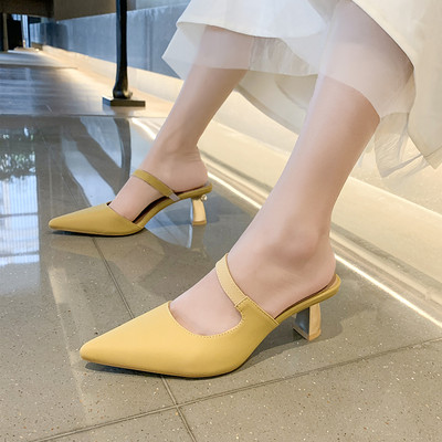 Mūsdienīgi apavi no eko ādas ar papēdi 6 cm