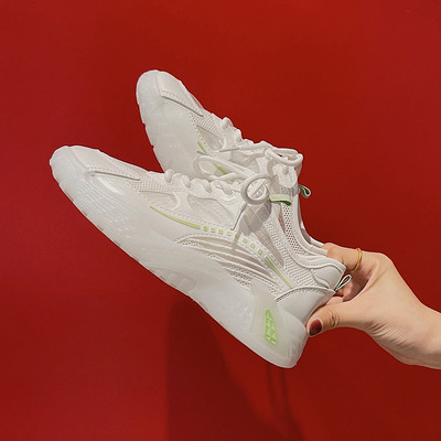 Καλοκαιρινό γυναικεία αθλητικά παπούτσια με κορδόνια σε δύο χρώματα