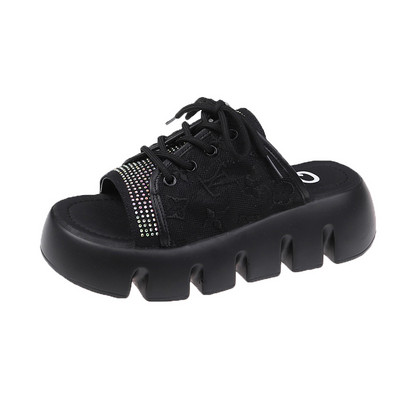 Sieviešu čības ar šņorēm un zoli 4,5 cm