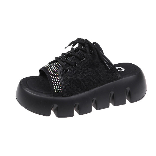 Sieviešu čības ar šņorēm un zoli 4,5 cm