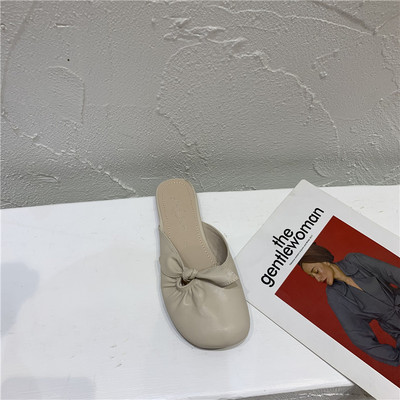 Ежедневни дамски чехли с равна подметка -изкуствена кожа