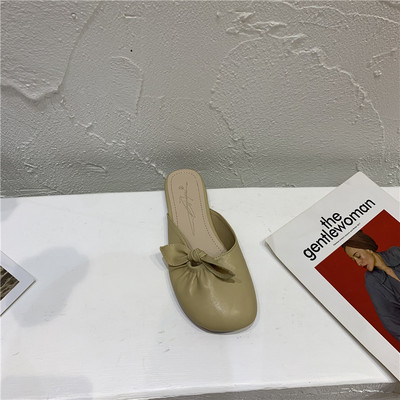 Ежедневни дамски чехли с равна подметка -изкуствена кожа