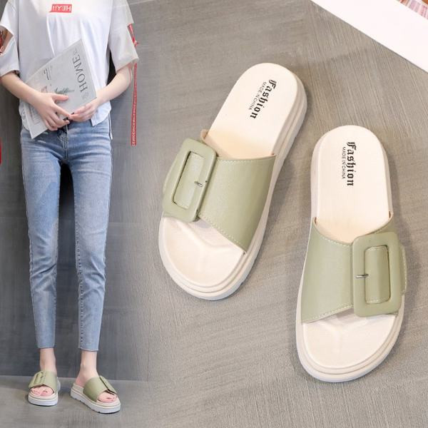 Modernas sieviešu čības ar sprādzi