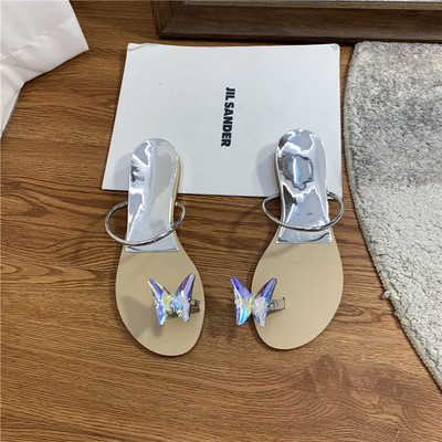 Jauns vasaras sieviešu čību modelis ar plakanu zoli