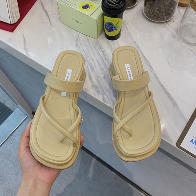 Ikdienas sieviešu čības caur purngaliem no eko ādas