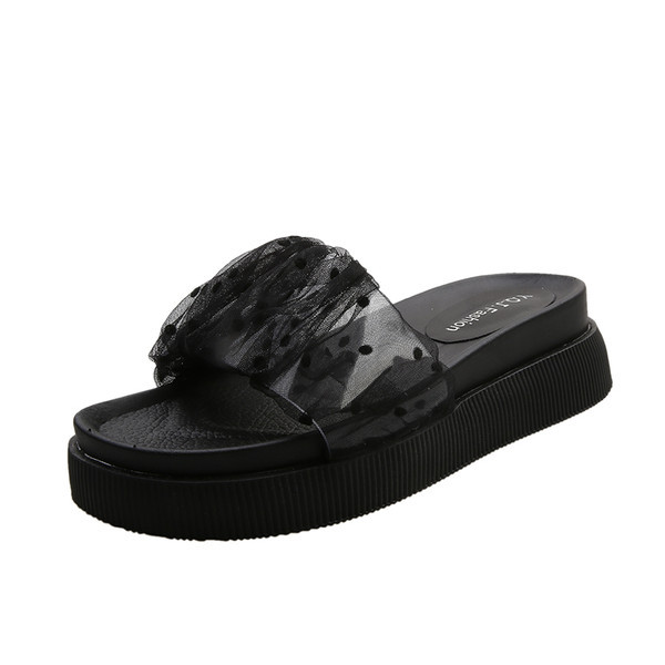 Papuci casual dama cu platforma de 4 cm