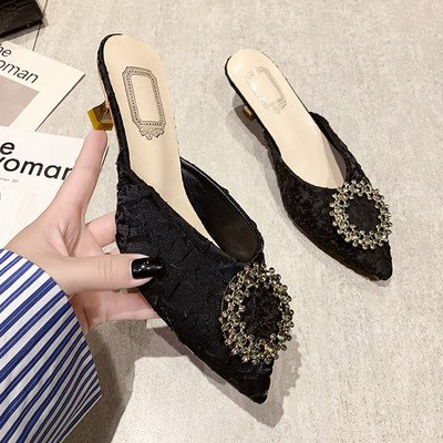 Elegantas tekstila čības ar metāla apdari