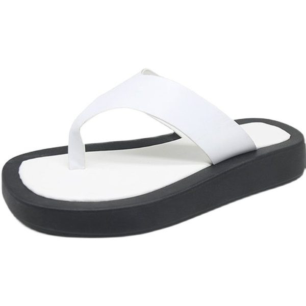 Ikdienas sieviešu čības caur purngaliem - baltā un melnā krāsā