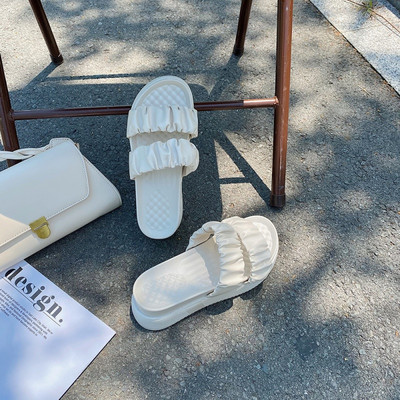 Ikdienas sieviešu čības ar ādas lencēm trīs krāsās