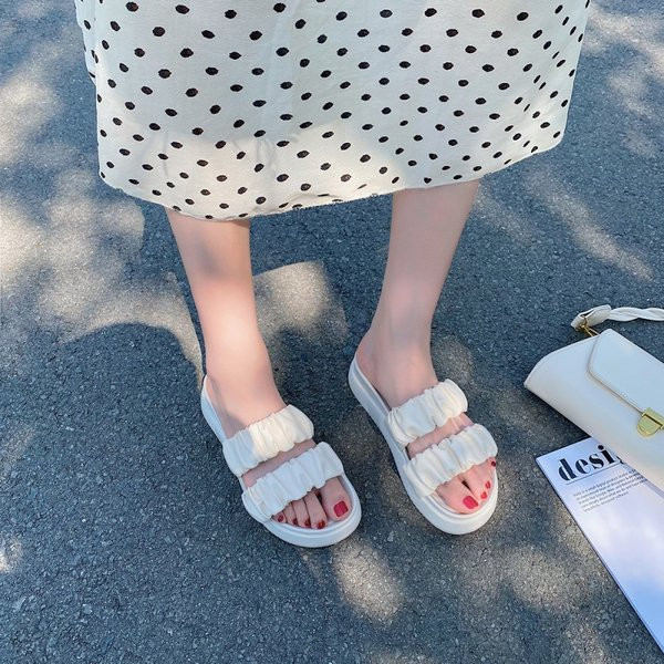 Ikdienas sieviešu čības ar ādas lencēm trīs krāsās