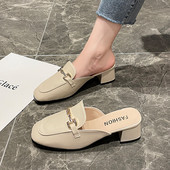 Jauna modeļa slēgtas čības no eko ādas ar metāla apdari