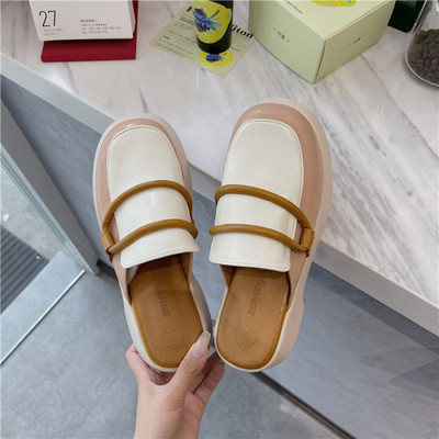 Ikdienas sieviešu ādas čības - slēgts modelis