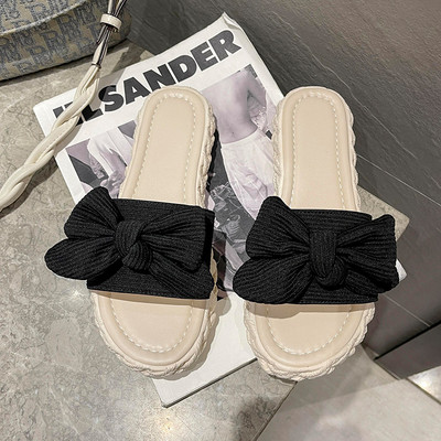 Jauna modeļa vasaras čības ar tekstila lencītēm un lentītēm