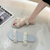 Sieviešu čības ar silikona lencēm un pērlēm