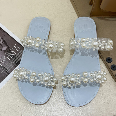 Sieviešu čības ar silikona lencēm un pērlēm