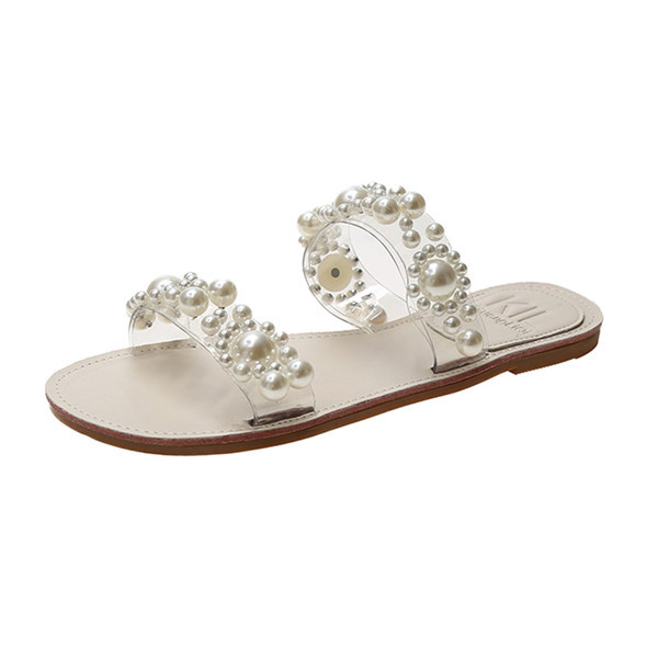 Sieviešu čības ar silikona lencēm un pērlēm