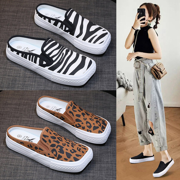 Sieviešu tekstila kedas ar dzīvnieku apdruku