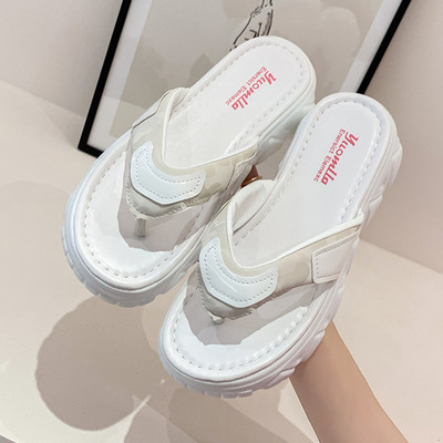 Sieviešu flip flops ar raupju zoli ikdienai un pludmalei