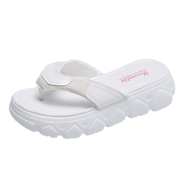 Sieviešu flip flops ar raupju zoli ikdienai un pludmalei