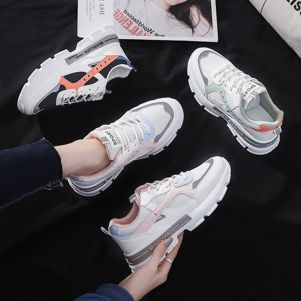 Sieviešu elpojošas kedas ar mežģīnēm trīs krāsās