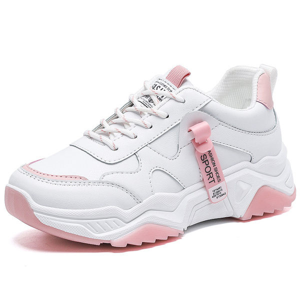 Σύγχρονα γυναικεία αθλητικά παπούτσια με κορδόνια - σε δύο χρώματα