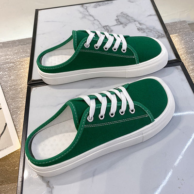 Γυναικείες παντόφλες άνοιξη με κορδόνια