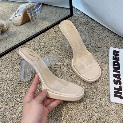 Jauns augsto čību modelis ar caurspīdīgu papēdi - 9 cm vai 11 cm