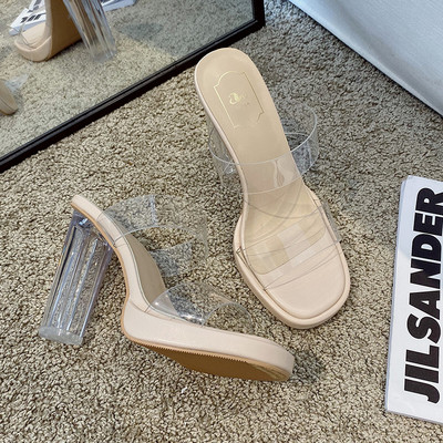 Jauns augsto čību modelis ar caurspīdīgu papēdi - 9 cm vai 11 cm