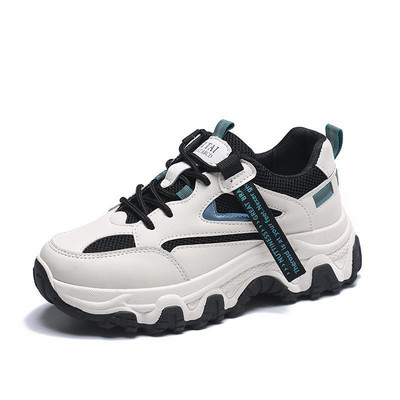 Αθλητικά και casual γυναικεία πάνινα παπούτσια με τραχιά σόλα - δύο χρώματα