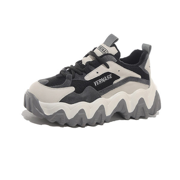 Ikdienas sieviešu kedas ar raupju zoli - divu krāsu