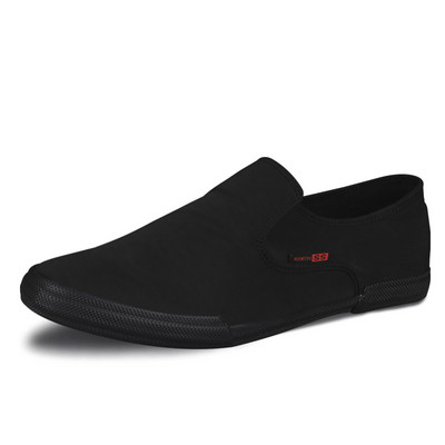 Vīriešu audekla mokasīni - tīrs modelis