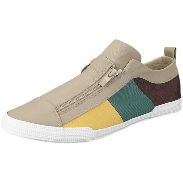 Ανδρικά μοκασίνια με φερμουάρ και επίπεδη σόλα