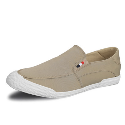 Vīriešu tekstila mokasīni ar plakanu zoli - četrās krāsās