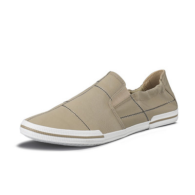 Vīriešu tekstila mokasīni ar plakanu zoli