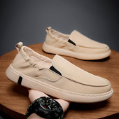 Vīriešu audekla mokasīni ar gumiju