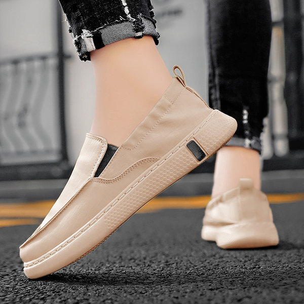 Vīriešu audekla mokasīni ar gumiju