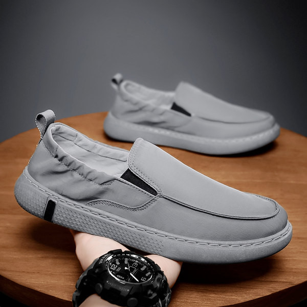 Vīriešu audekla mokasīni ar gumiju