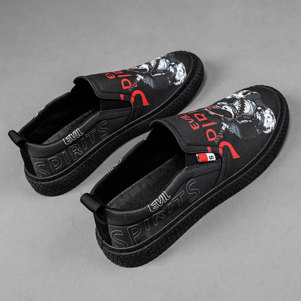 Ikdienas mokasīni ar uzrakstiem - vīriešiem