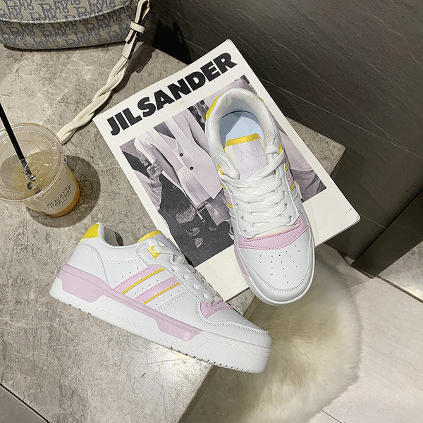 Ikdienas sieviešu kedas no eko ādas ar plakanu zoli - vairākas krāsas