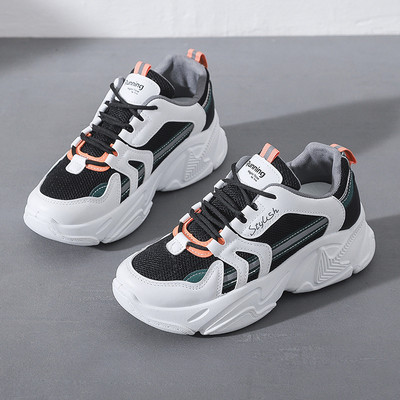 Pavasara-rudens sieviešu kedas ar šņorēm un raupju zoli trīs krāsās