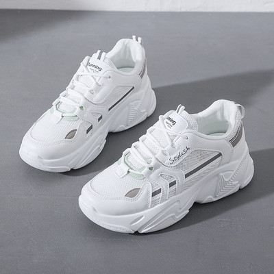 Pavasara-rudens sieviešu kedas ar šņorēm un raupju zoli trīs krāsās