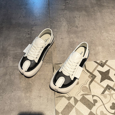 Elpojošas sieviešu kedas no tekstila ar plakanu zoli