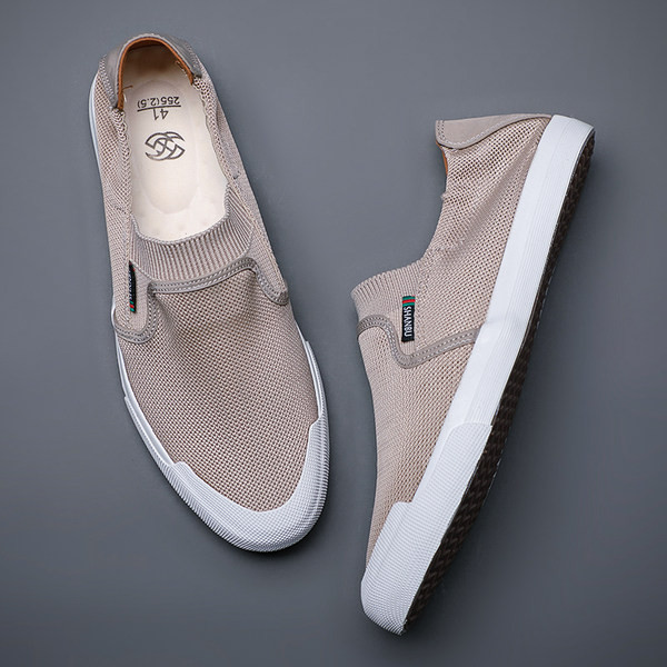 Αναπνεύσιμα ανδρικά μοκασίνια με επίπεδη σόλα σε τρία χρώματα