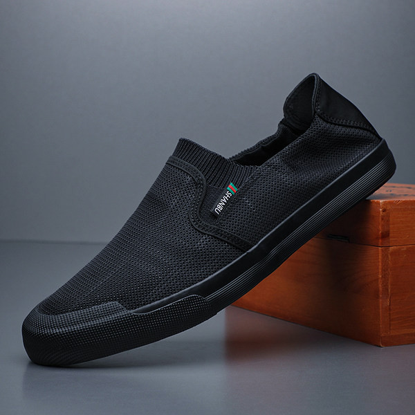 Αναπνεύσιμα ανδρικά μοκασίνια με επίπεδη σόλα σε τρία χρώματα