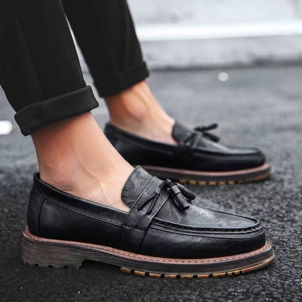 Ανδρικά ανοιξιάτικα έκο δερμάτινα μοκασίνια