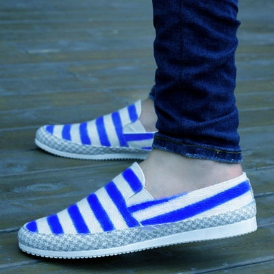 Ανδρικά  μοκασίνια με ρίγες