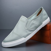 Mocasini din pânză cu talpă plată - pentru bărbați