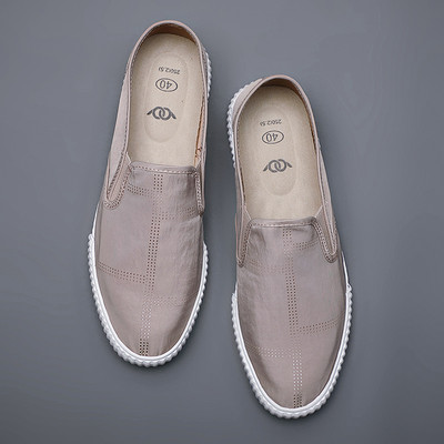 Mocasini din pânză cu talpă plată - pentru bărbați